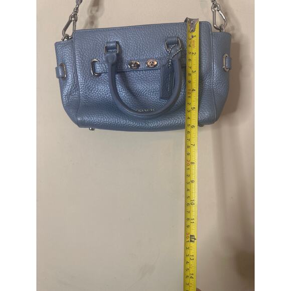 Coach BBL Leather Mini Blake Carryall Handbag Satchel - Picture 4 of 7